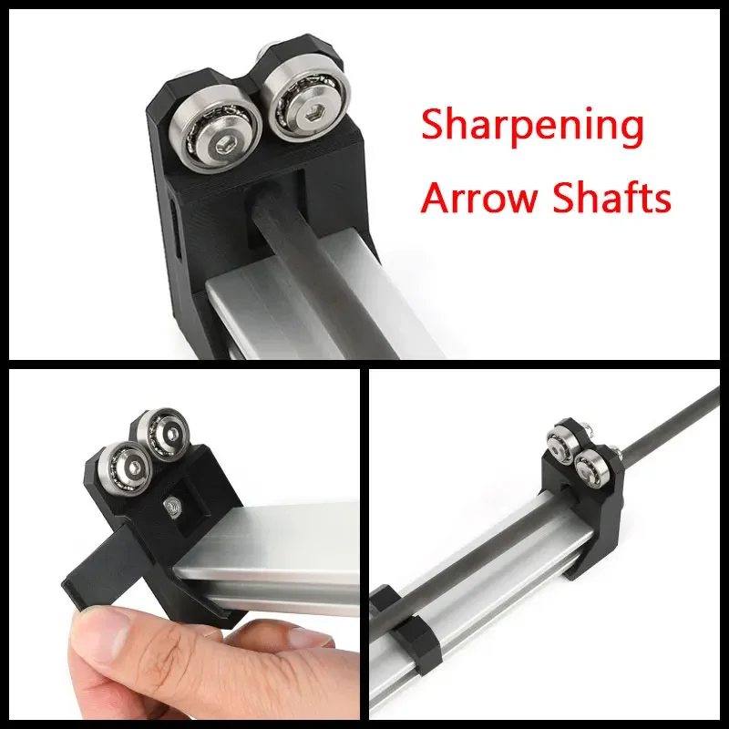 Arrow Shaft Grinder Measuring Arrow Straightness for Carbon Fiberglass Aluminum Arrow Bow Hunting Shooting Archery Tool